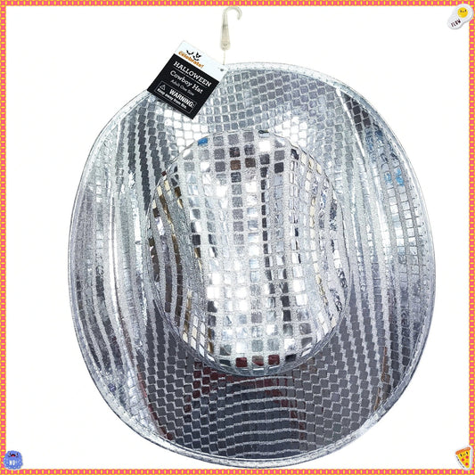 Adult Silver Disco Cowboy Hat – Dance Prop