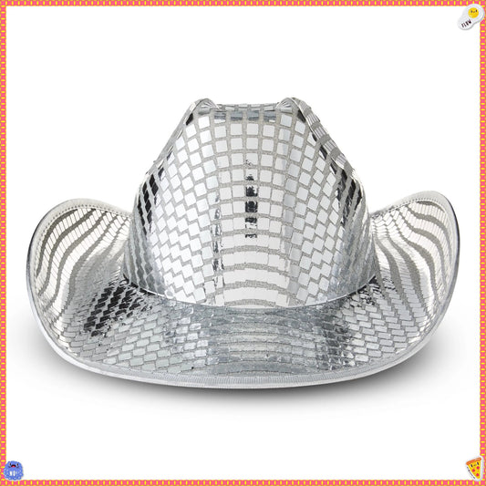 Adult Silver Disco Cowboy Hat – Dance Prop