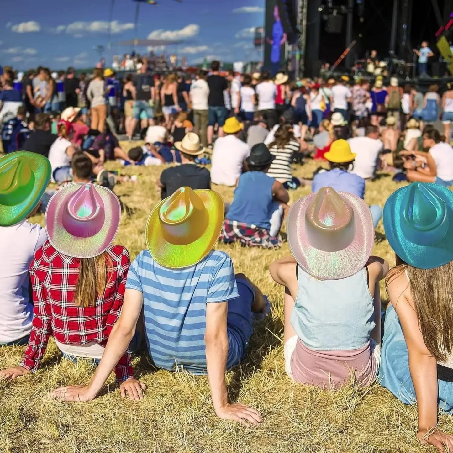 LED Light Up Cowboy/Cowgirl Hat – Luminous Western Party Hat