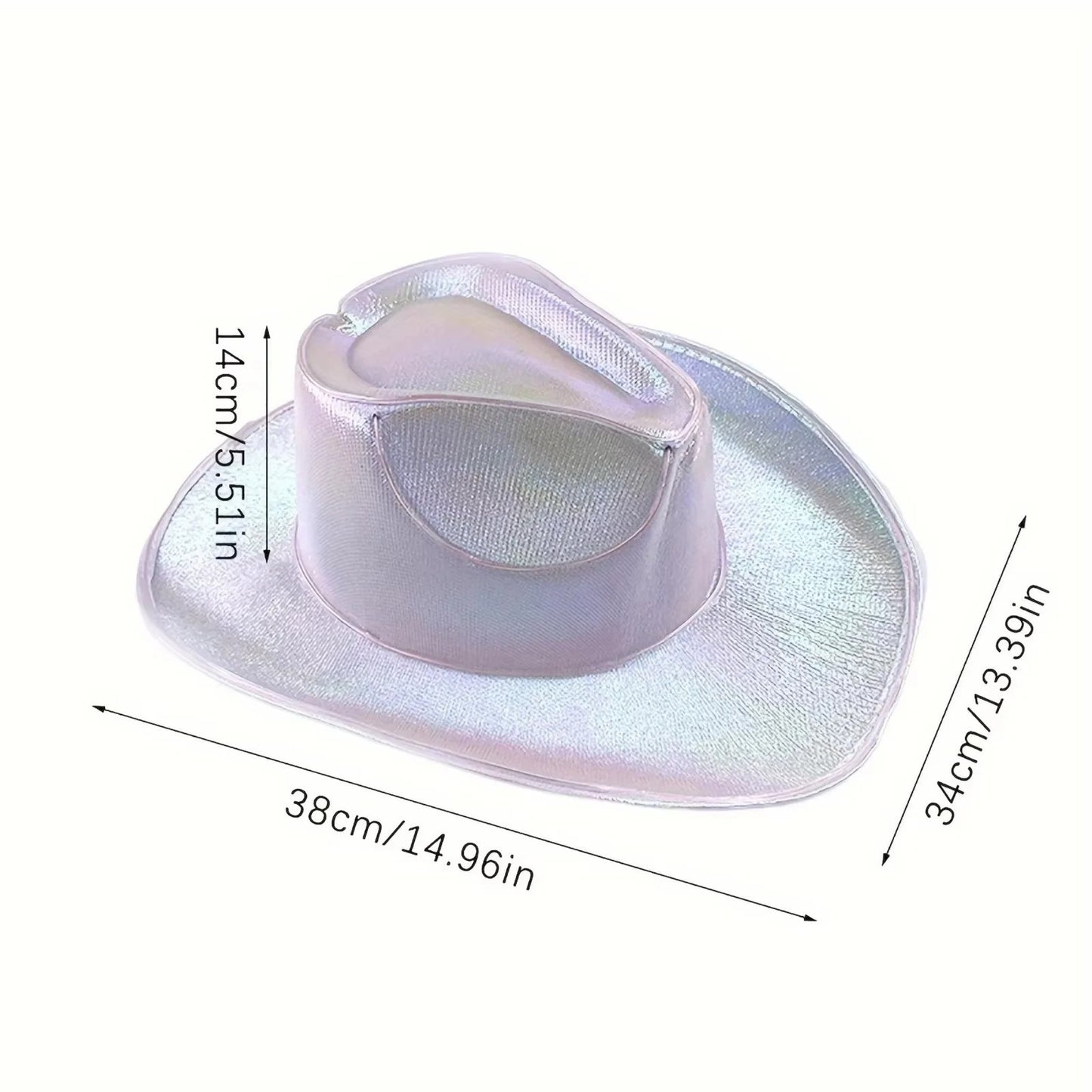 LED Light Up Cowboy/Cowgirl Hat – Luminous Western Party Hat