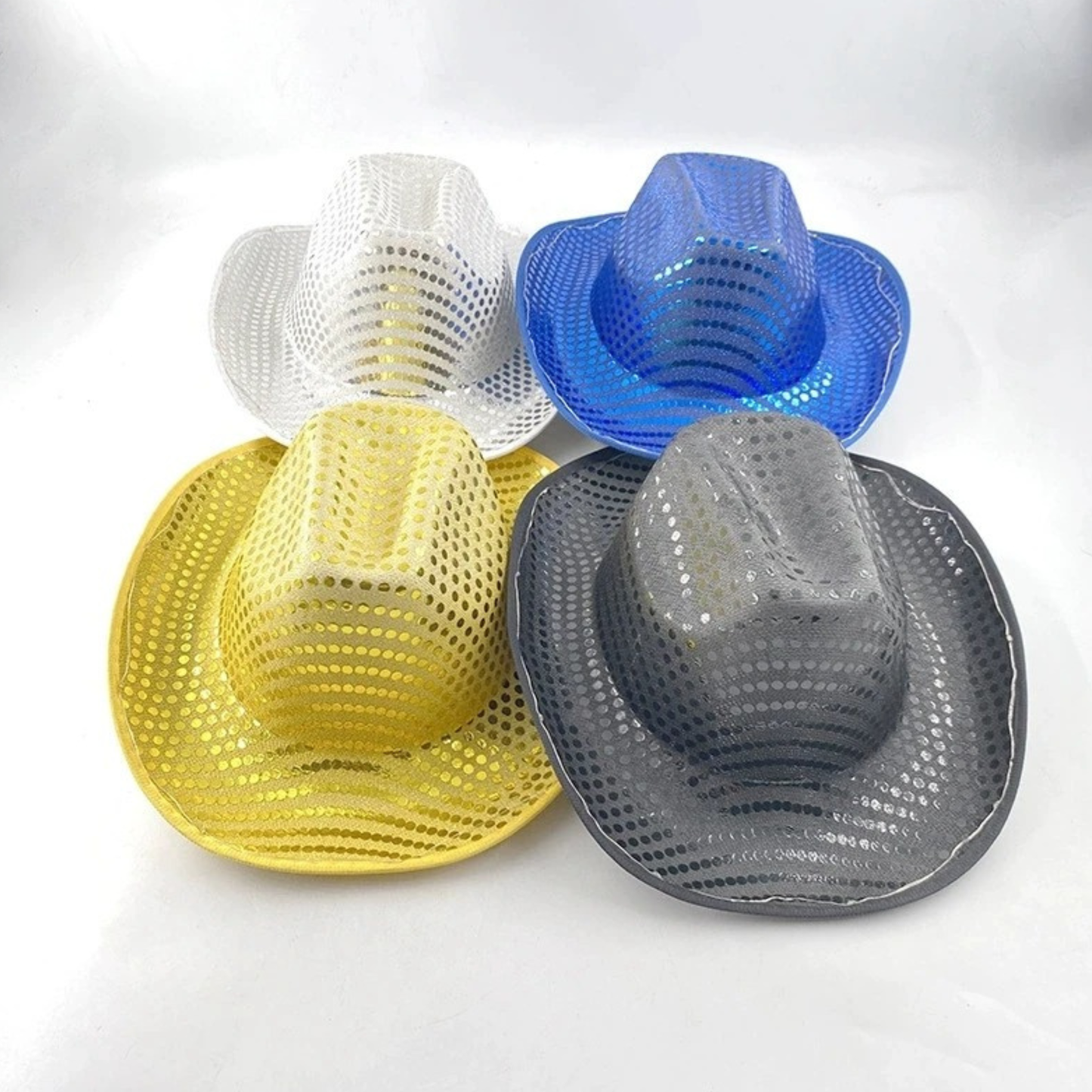 Blinky LED Light Cowboy/Cowgirl Hat – Flashing Glow Party Cap for Carnival, Bachelorette & Wedding Events