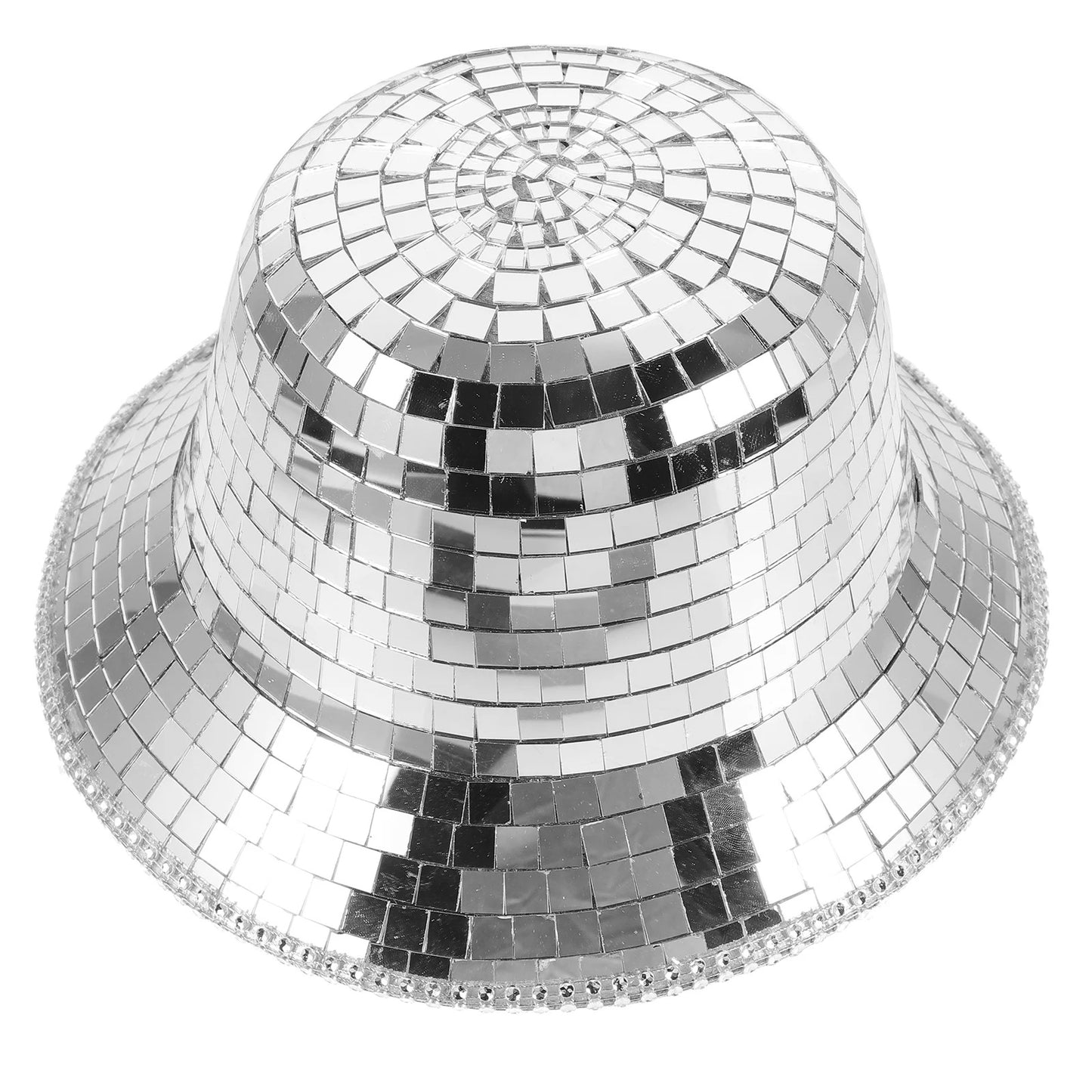 Silver Mirror Disco Cowgirl Hat – for Festivals & Party Events